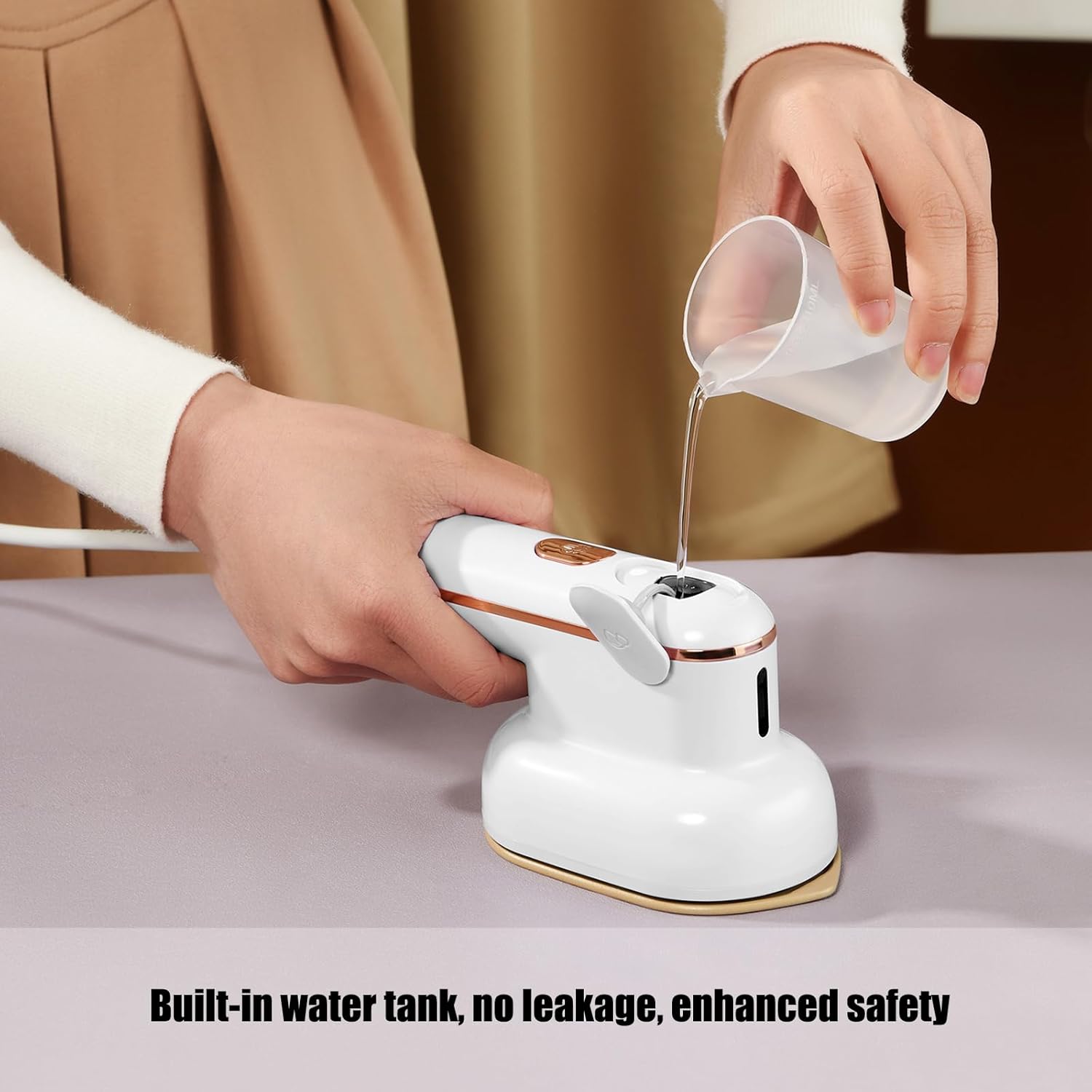 YIKA Portable Steamer for Clothes, Travel Steam Iron with Large Heat-Generated Panel, Dry and Wet 2 in 1, Horizontal and Vertical Steaming, 1.1lbs Mini Clothes Steamer for Travel, Office and Home